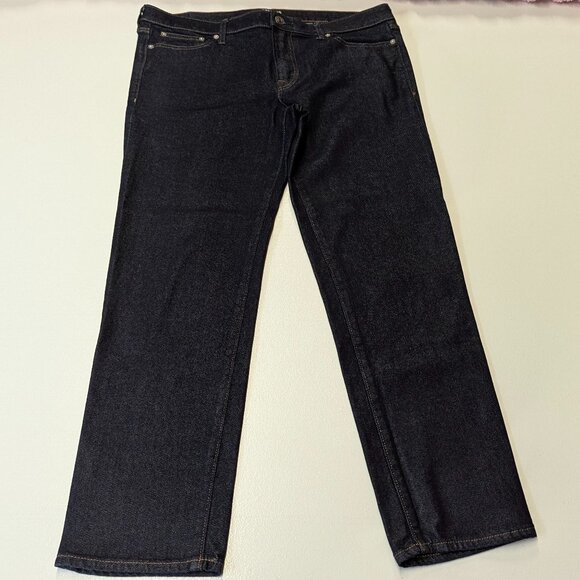 Express Slim Straight Size 36x30 Raw Denim - Picture 1 of 14